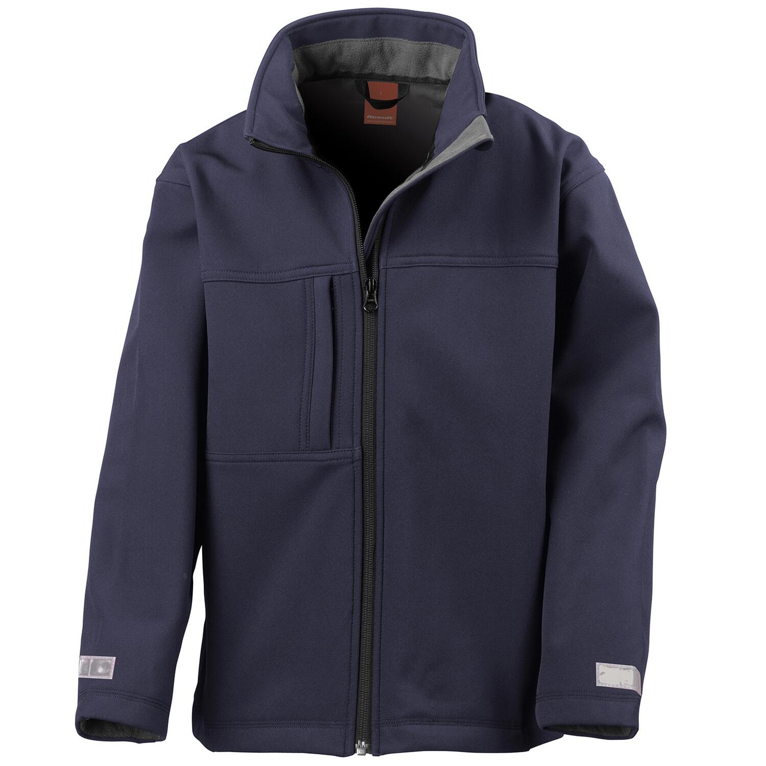 Shell Membrain Childrens/Kids Classic Soft Shell Jacket (Navy) | Decathlon