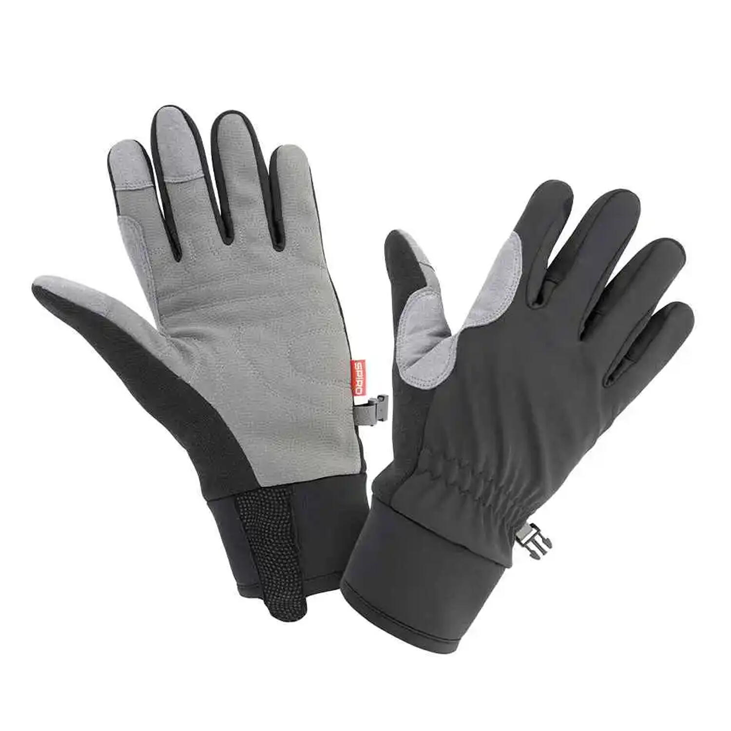 SPIRO Unisex winterhandschoenen voor volwassenen (Zwart/Grijs)