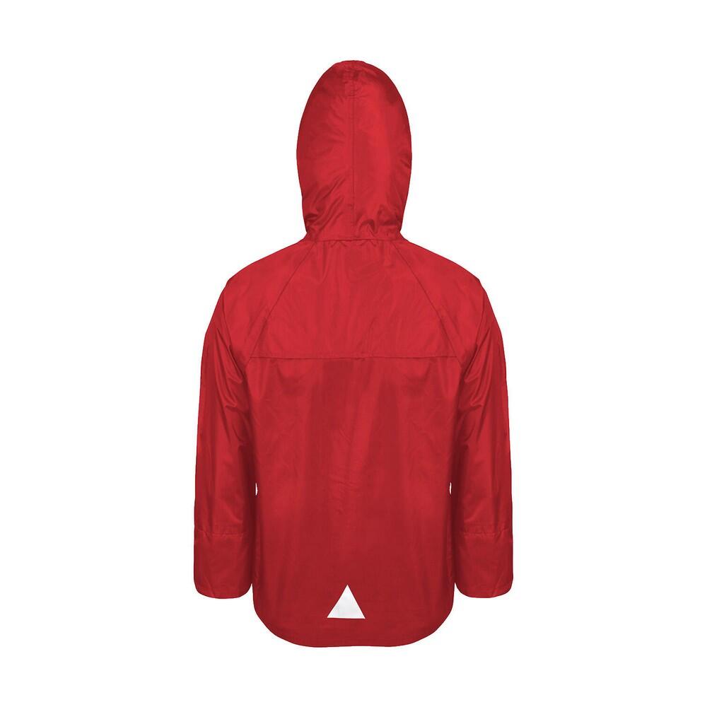 Conjunto de casaco e calças impermeáveis para crianças e jovens (Vermelho) 4/6