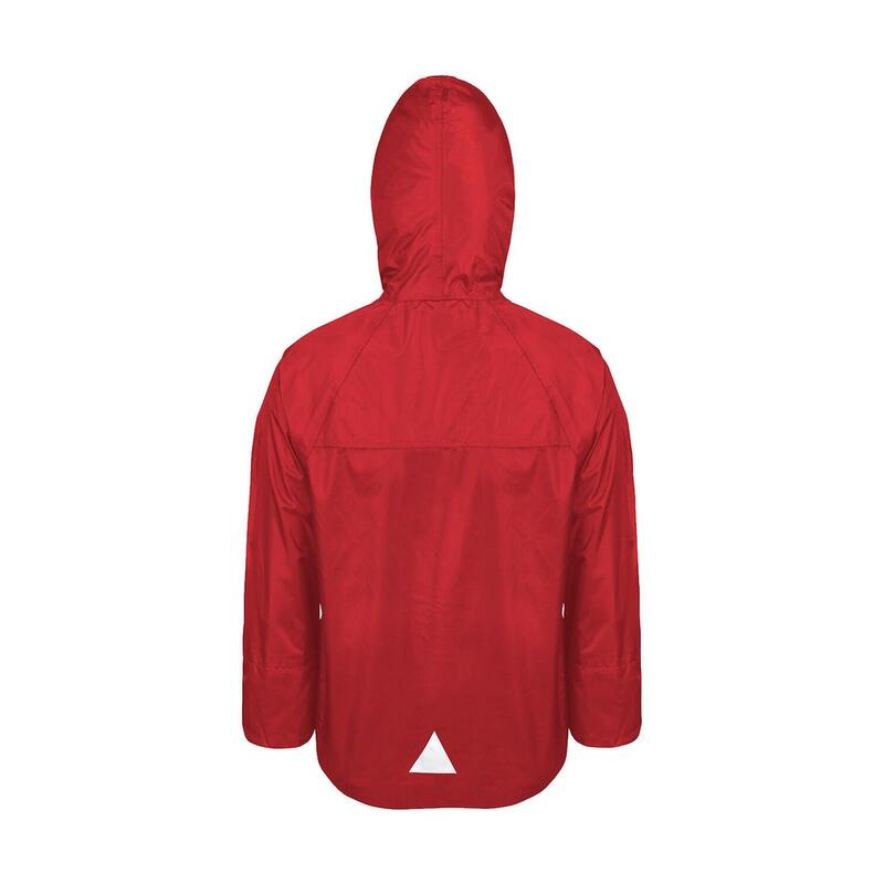 Set Waterdichte Jas en Broek voor Kinderen/Kinderen (Rood)