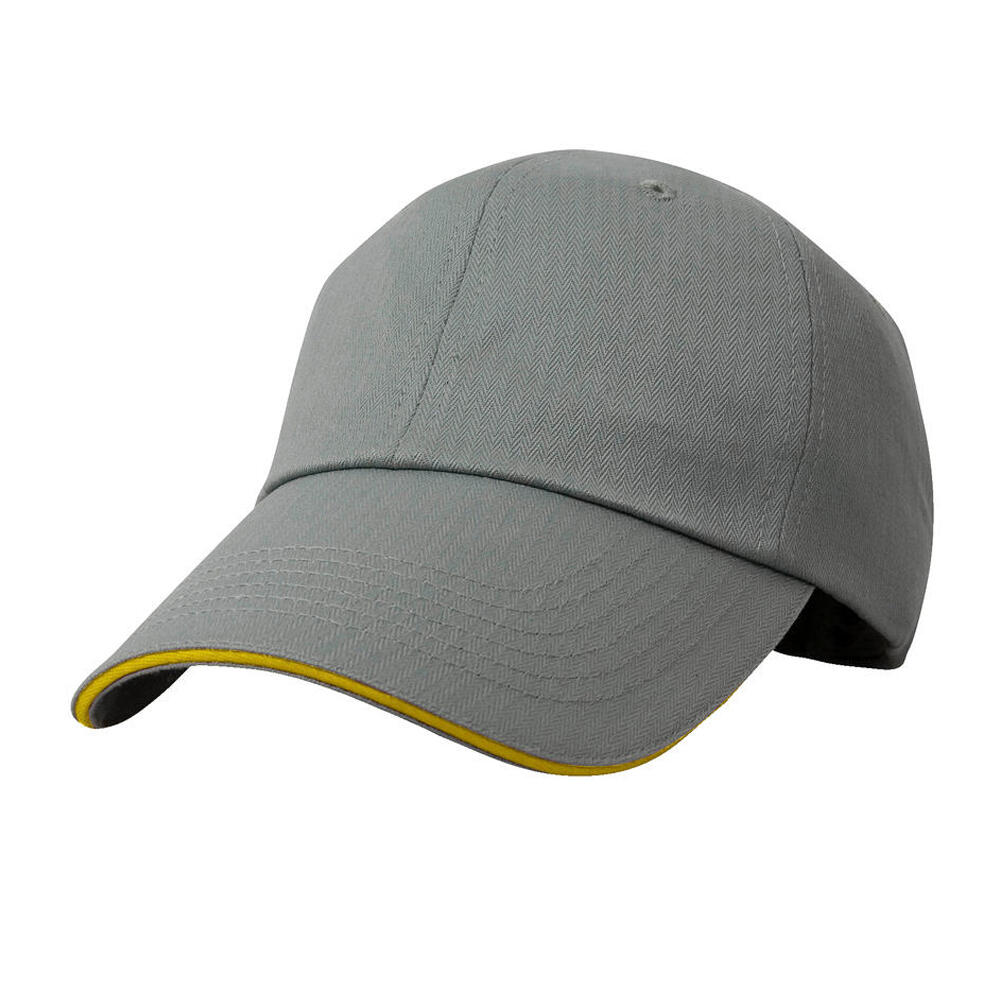Cappellino Da Baseball Result Headwear Grigio Giallo 2/2