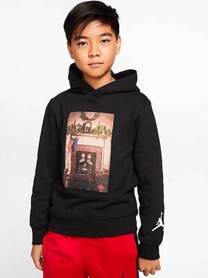 Felpa ragazzo jordan christams - nero