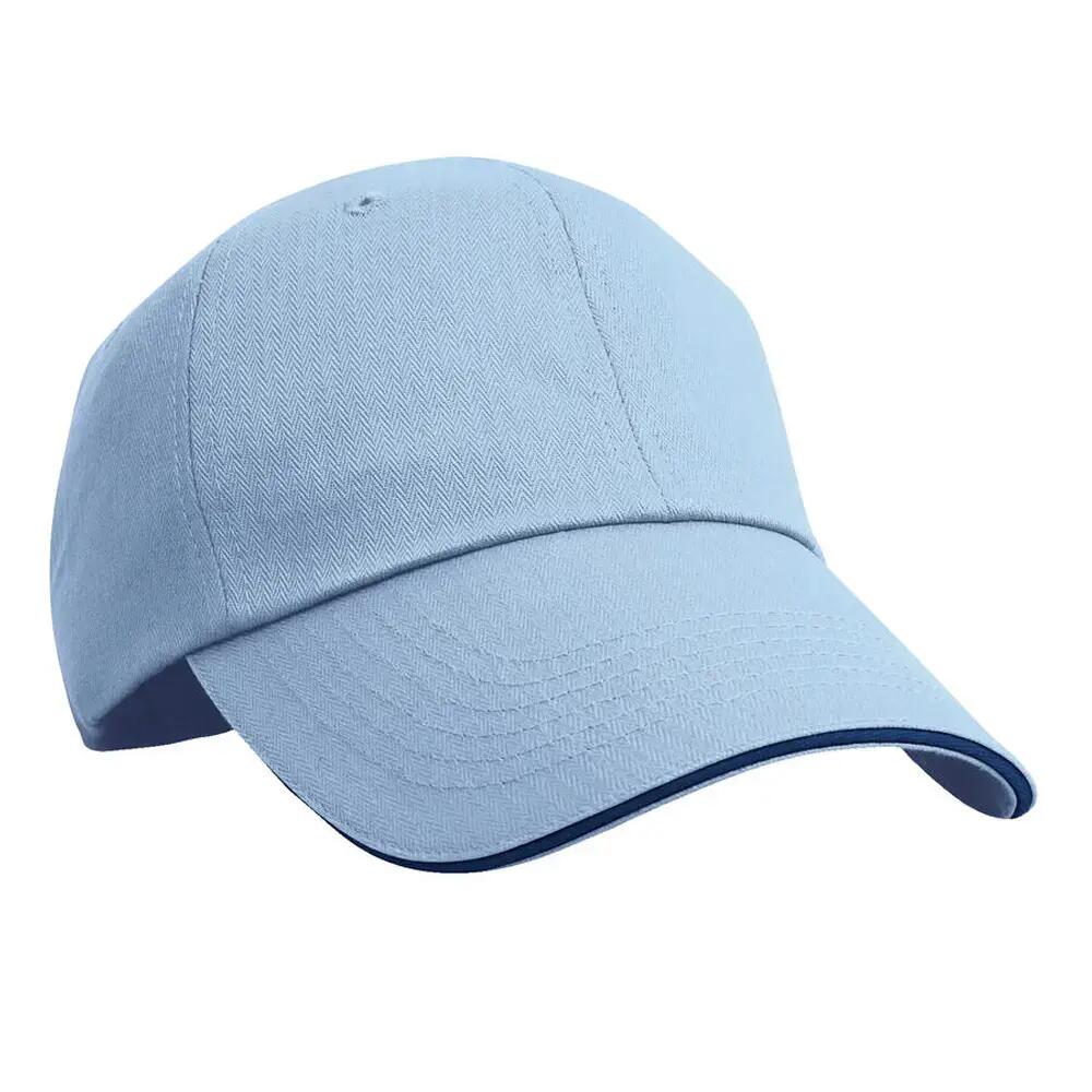 Herringbone Baseball Cap (Sky/Navy)