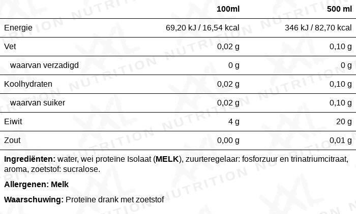 Protein Water - 20g Eiwit, Suiker-, Vet- & Lactosevrij - Tropical - 6 Pack 2/2