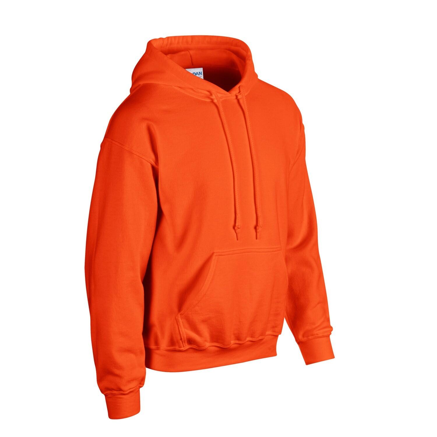Felpa Con Cappuccio Adulto Unisex Gildan Arancio 3/3