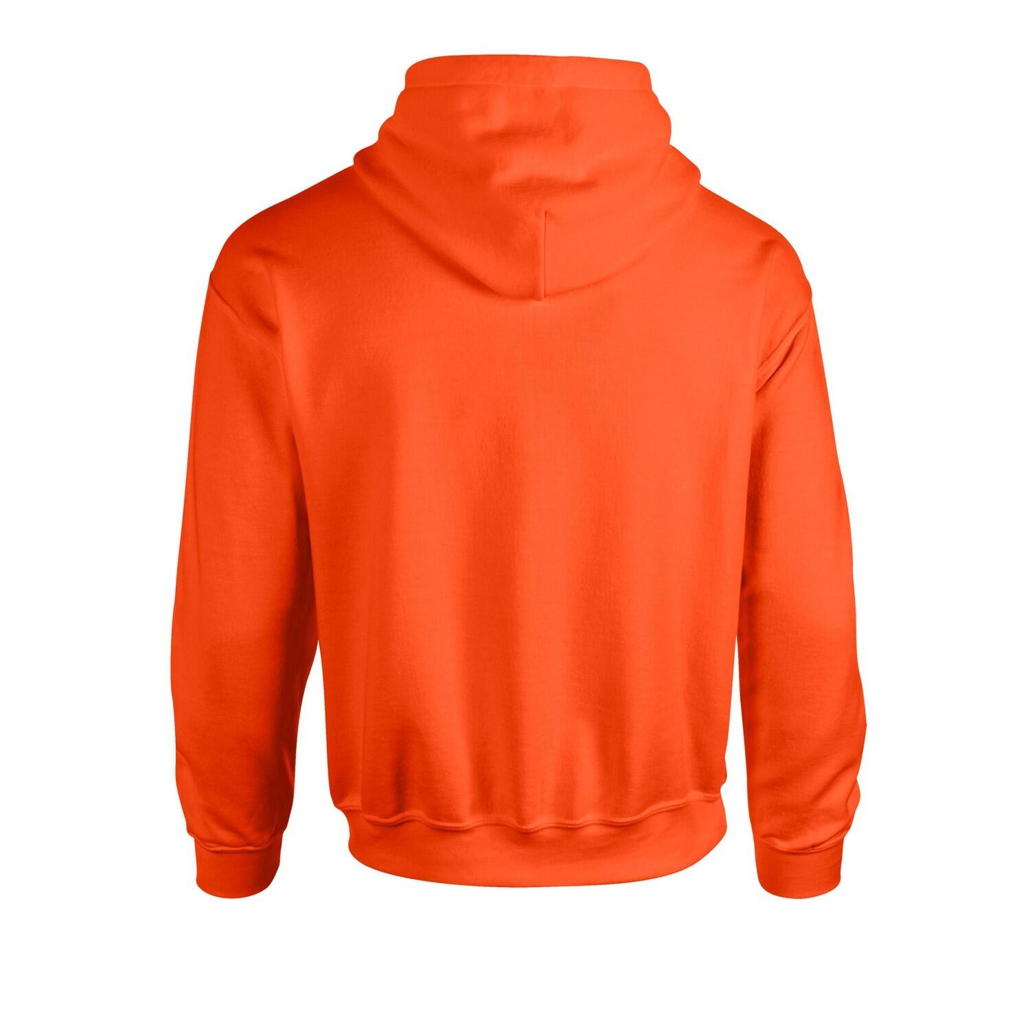 Felpa Con Cappuccio Adulto Unisex Gildan Arancio 2/3