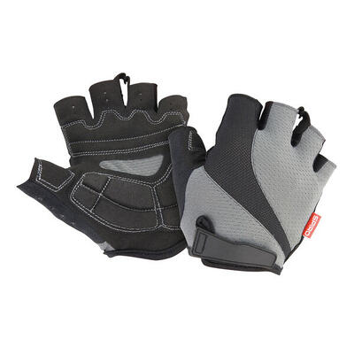 Adulto Unisex Estate Guanti Senza Dita Spiro Grigio Nero