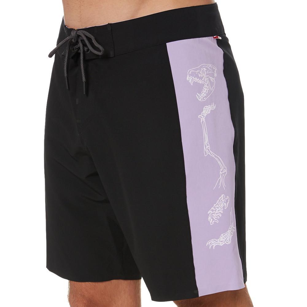 Globe - Short De Bain Noir/violet Homme Globe Dion Agius - Boxer De Bain - Noir - Decathlon