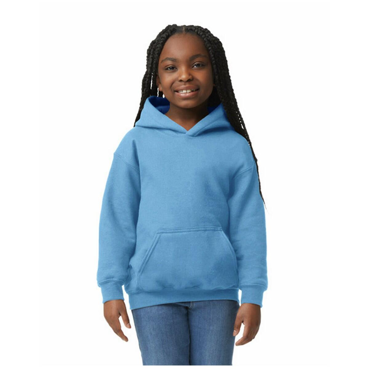 GILDAN Hoodie van zware kwaliteit voor kinderen (Carolina Blauw)