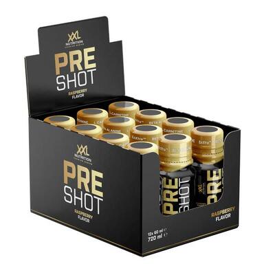 Pre shot - pre-workout shot - framboos - 12 pack (12x60ml)