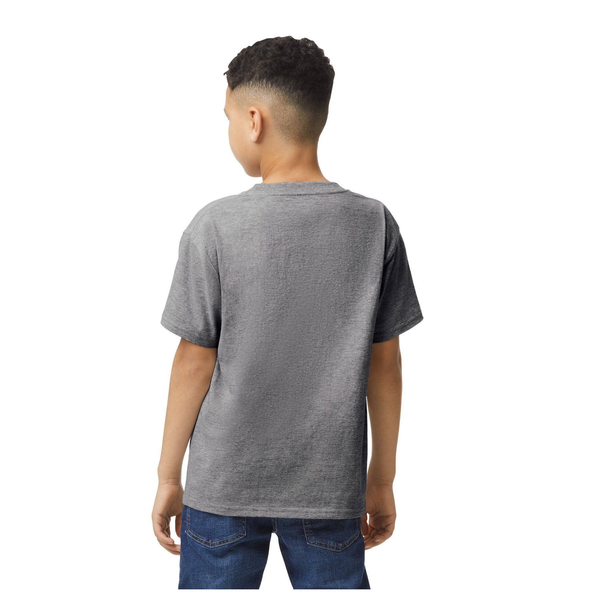 Tshirt SOFTSTYLE Enfant (Graphite Chiné) 2/3