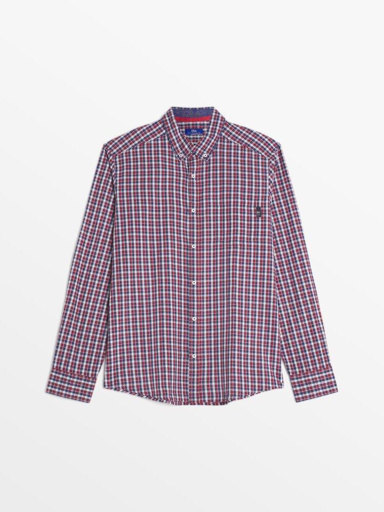Camisa Roja de Hombre TBS EVVENCH 2/5