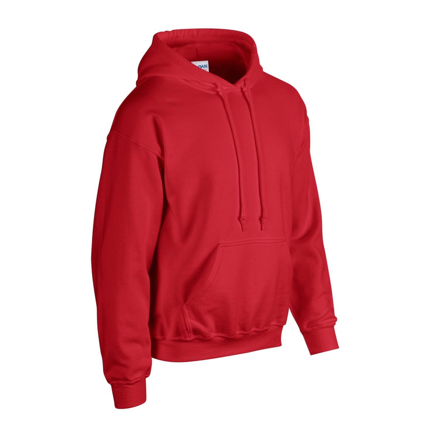 Felpa Con Cappuccio Adulto Unisex Gildan Rosso 3/3