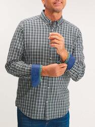 Chemise manches longues Homme - EVVENCHE14348 Vert