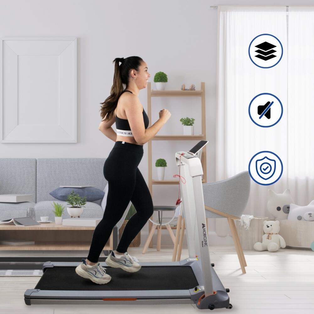 Cinta de correr 14km/h Plegable Eléctrica LED con bluetooth Entreno 20 niveles 5/9