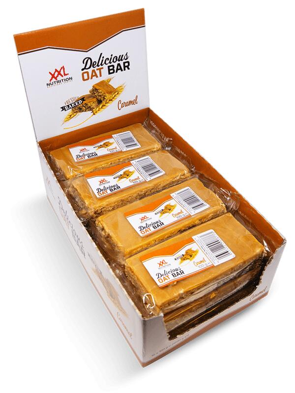 XXL NUTRITION Delicious Oat Bar - Havermoutreep - Karamel - 12 Pack (12x100g)