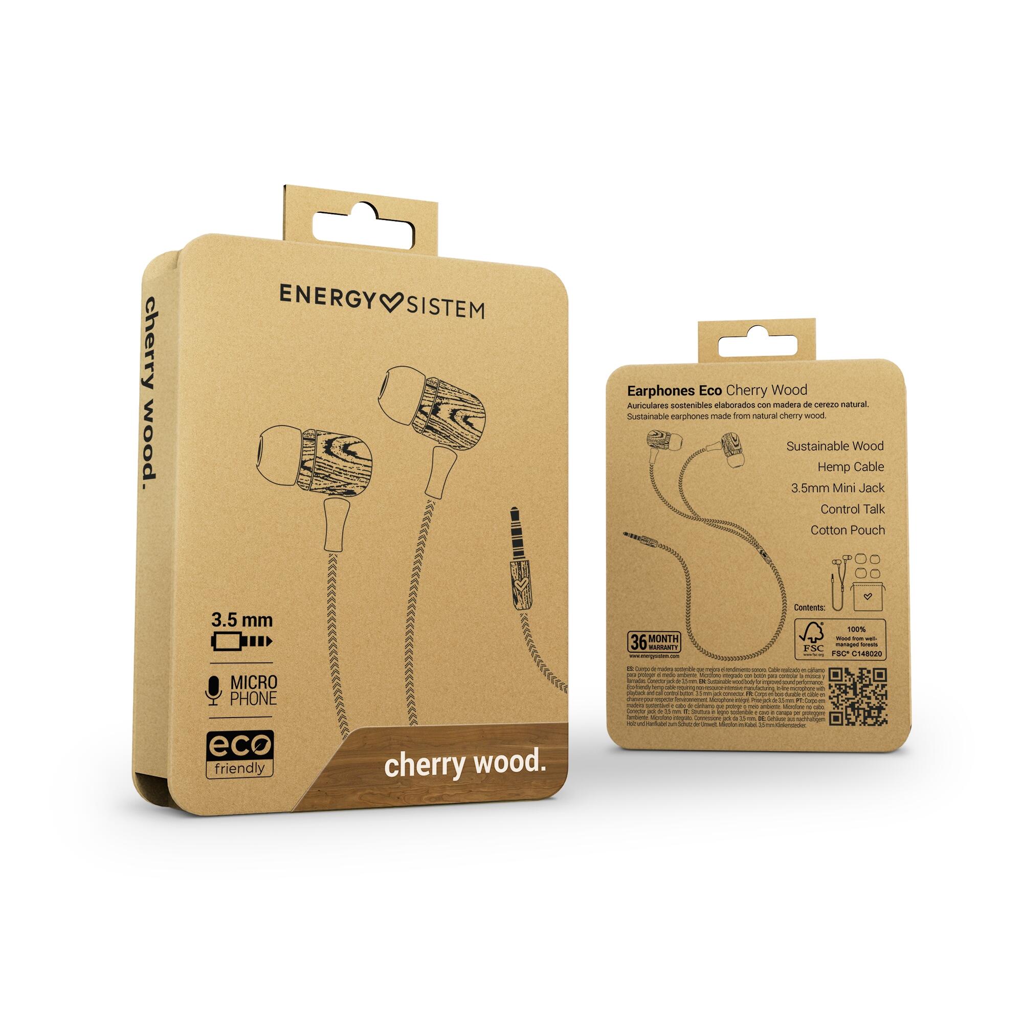 Kopfhörer mit Mikrofon Energy Sistem Eco Wood Jack 3.5 mm 2/4