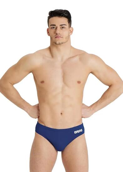 Arena Slip de bain homme Team Solid - Bleu marine / Blanc