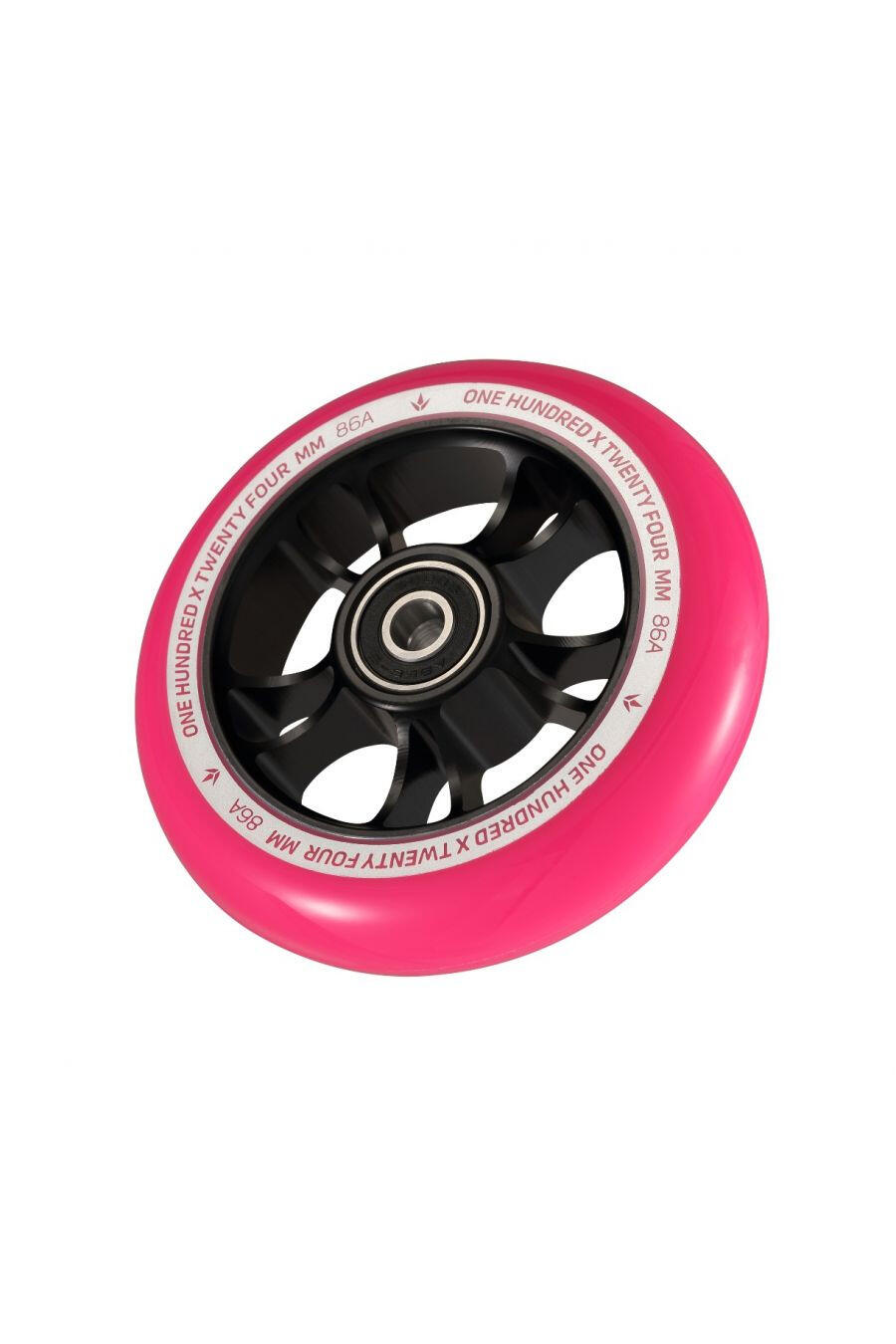 Stunt Scooter Räder - 10 Speichen - 100 mm - Schwarz/Rosa - Blunt Scooters 2/2