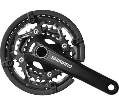 Crankstel 3 x 10 speed trekking fc-t551 - 175/44-32-24t - incl. bb52 - zwart