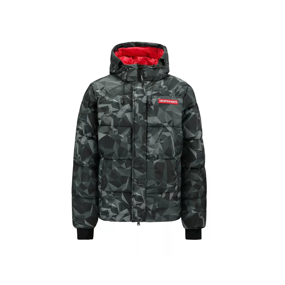 Helvetica - Doudoune Capuche Helvetica Isola - Doudoune Synthétique - Blanc|noir|vert - 38 S - Decathlon