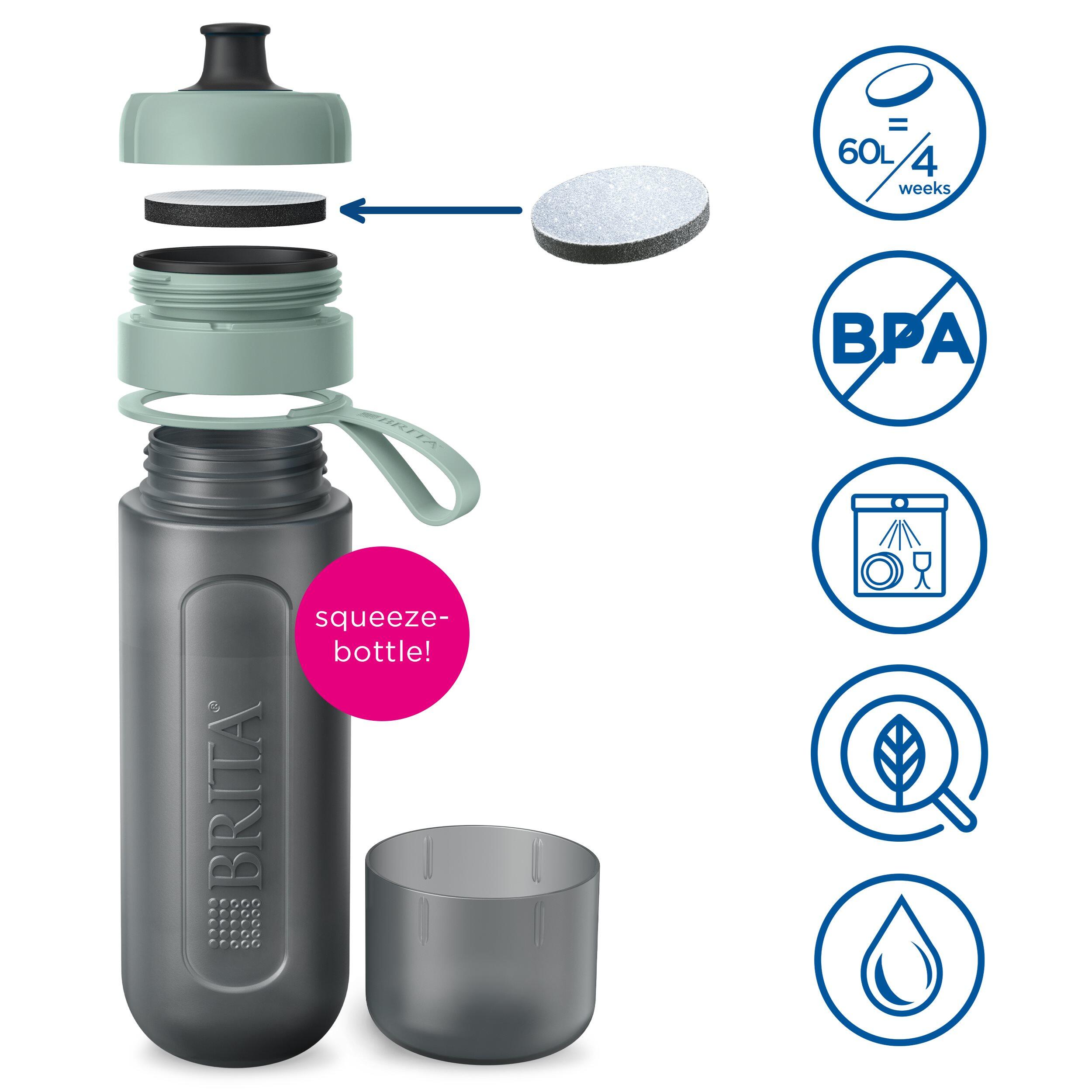 BRITA Waterfilterfles Active 0.6L Donkergroen inclusief 2 MicroDisc Single Unit 4/7