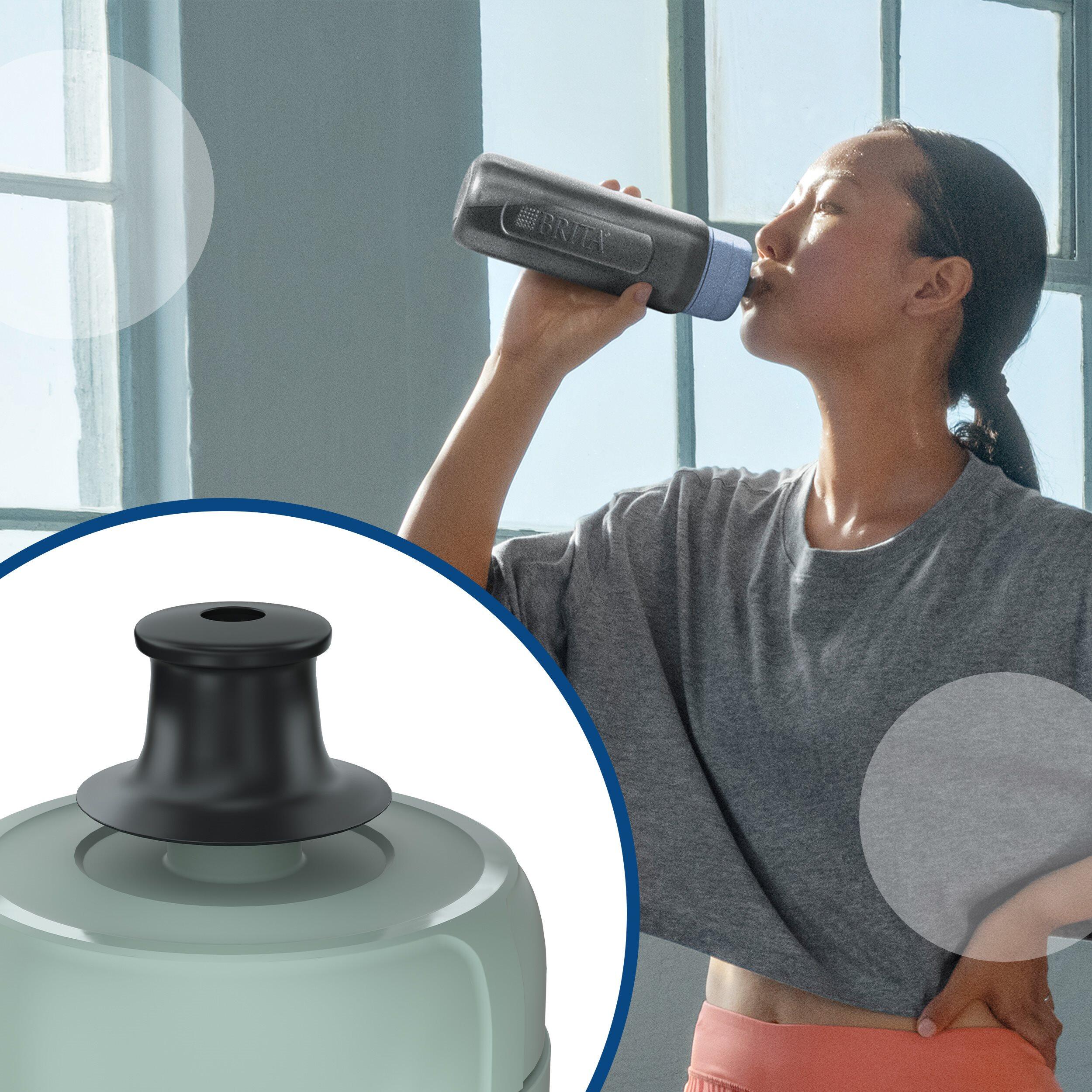 BRITA Waterfilterfles Active 0.6L Donkergroen inclusief 2 MicroDisc Single Unit 5/7