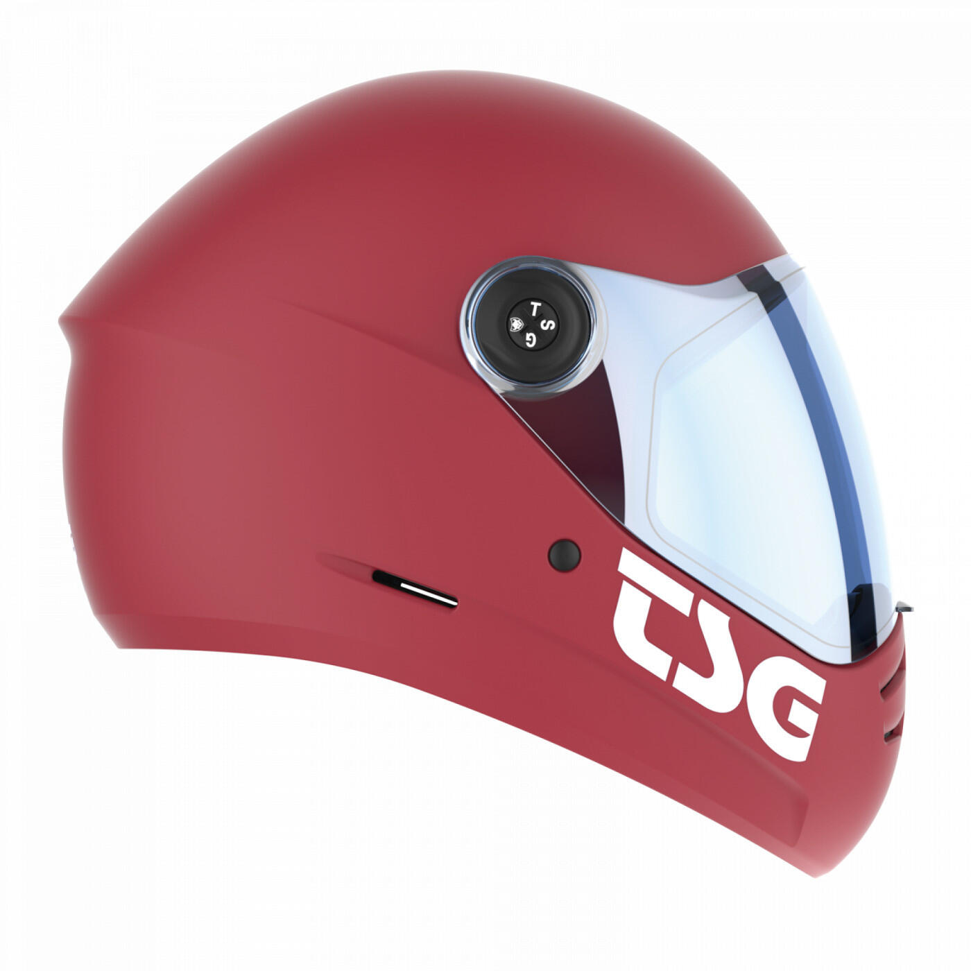 Casque Pass 2.0 Solid - Rouge Doux Satiné - TSG 4/4