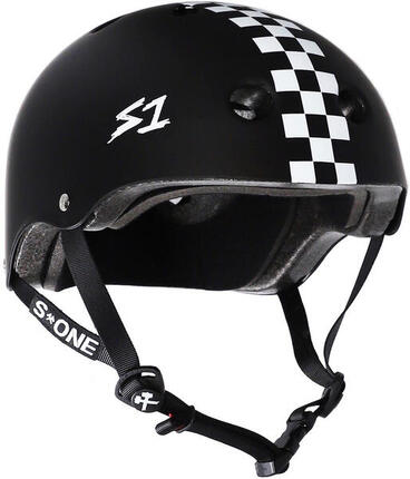 Casque Lifer - Noir Mat Motif Damier - Taille L - S ONE