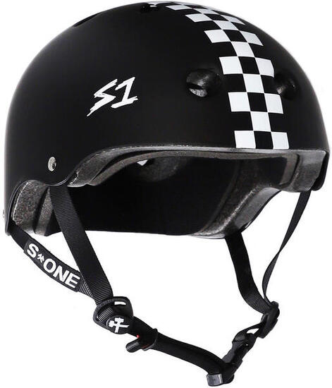 Casque Lifer - Noir Mat Motif Damier - Taille L - S ONE