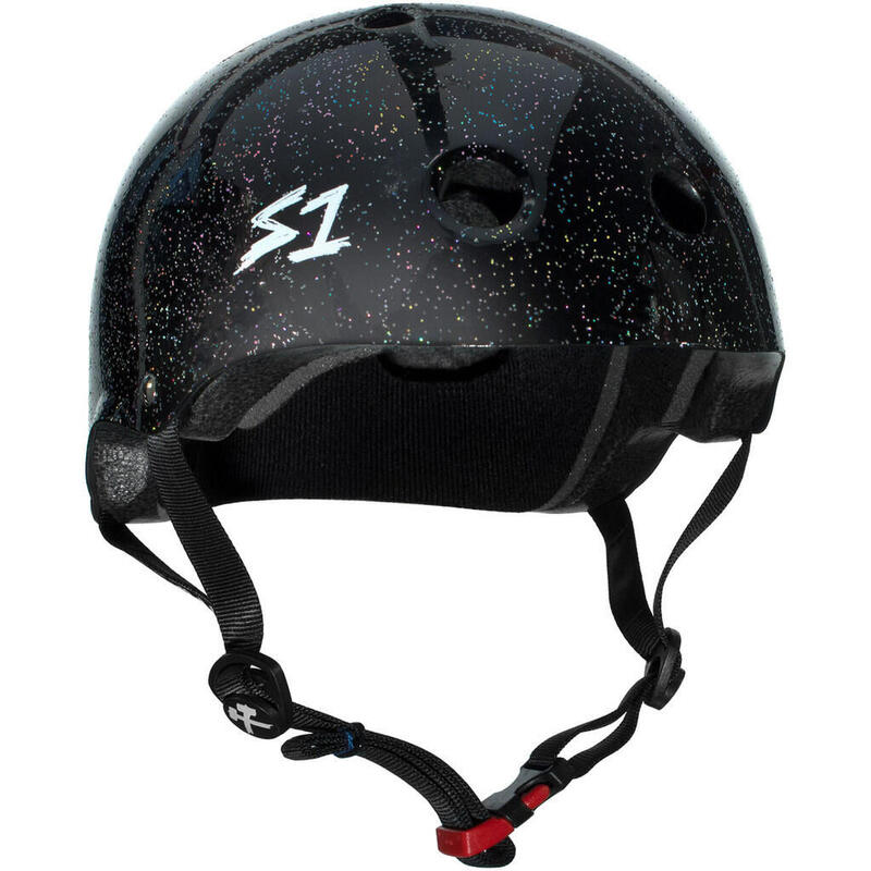 Casque S-One Mini Lifer - Taille S - Couleur Noir Brillant Paillettes - S-One