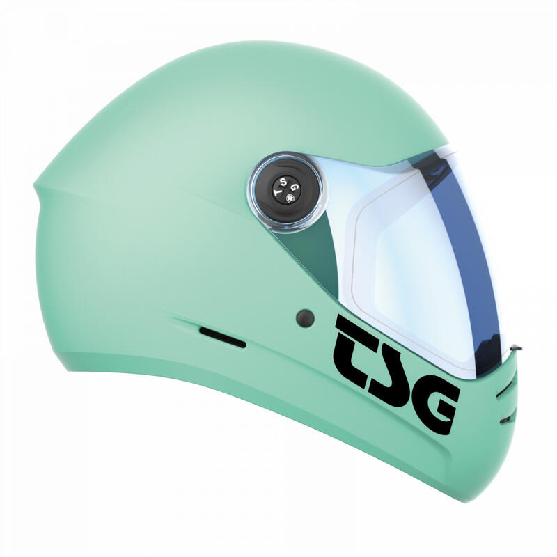 Cască Pass 2.0 Solid Color Satin Mint Blue Protecții TSG