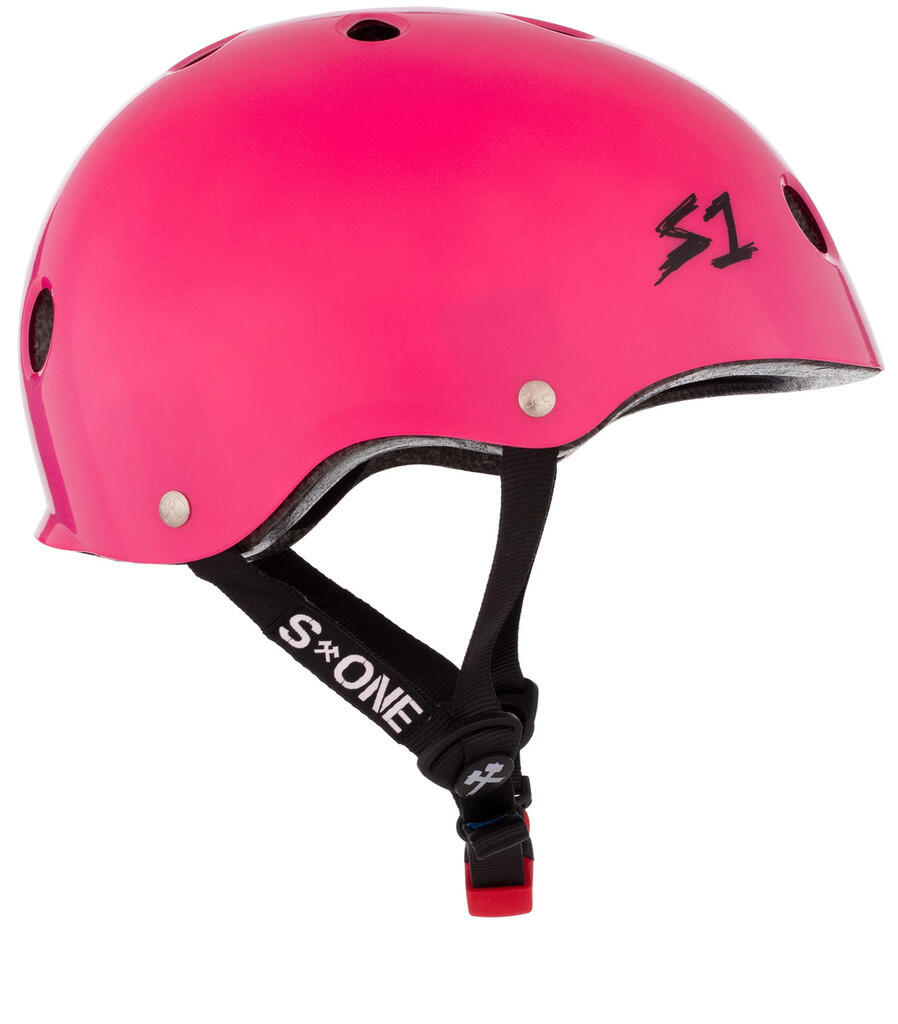 Casque Mini Lifer - Rose Vif Brillant - Taille S - S ONE 2/4