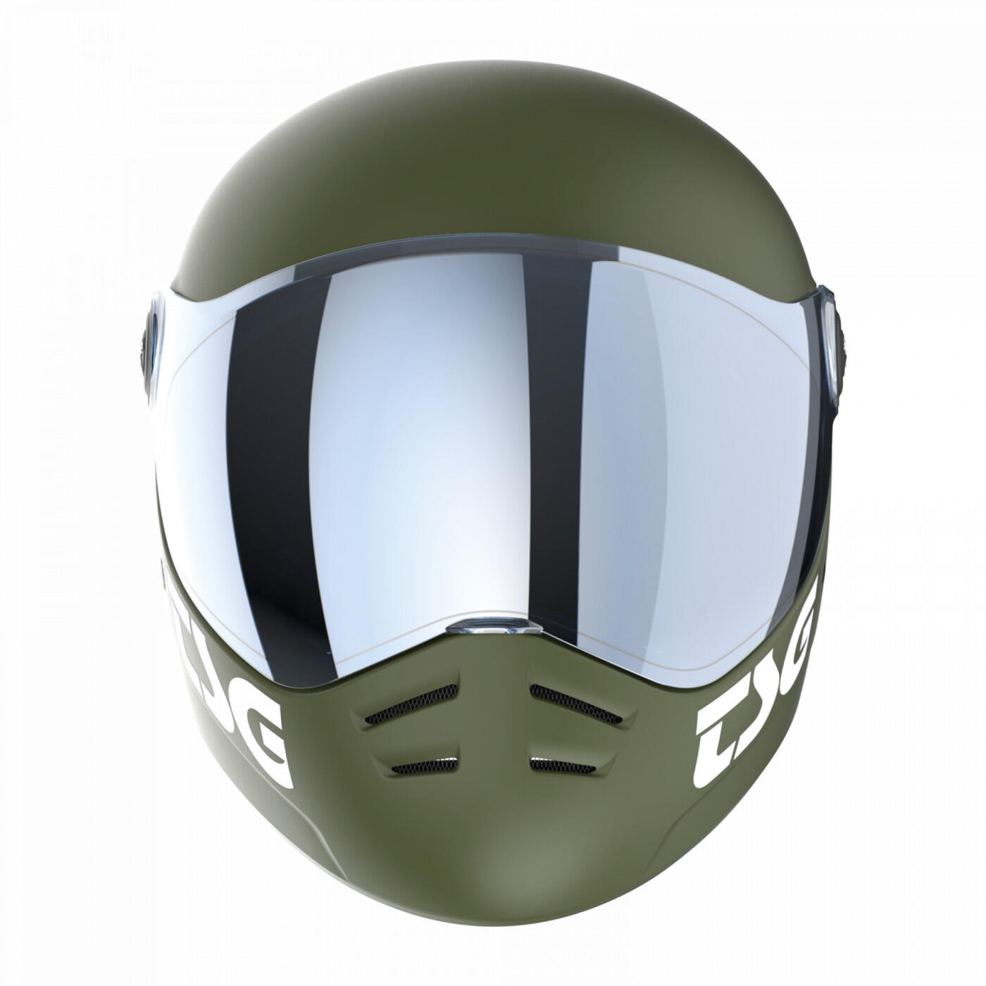 Casque Pass 2.0 Solid - (+Bonus Visière) Olive Satinée - TSG 3/4