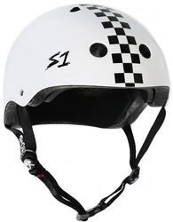 Casque S-One Mega Lifer - Blanc Avec Damier - Taille M - S-One