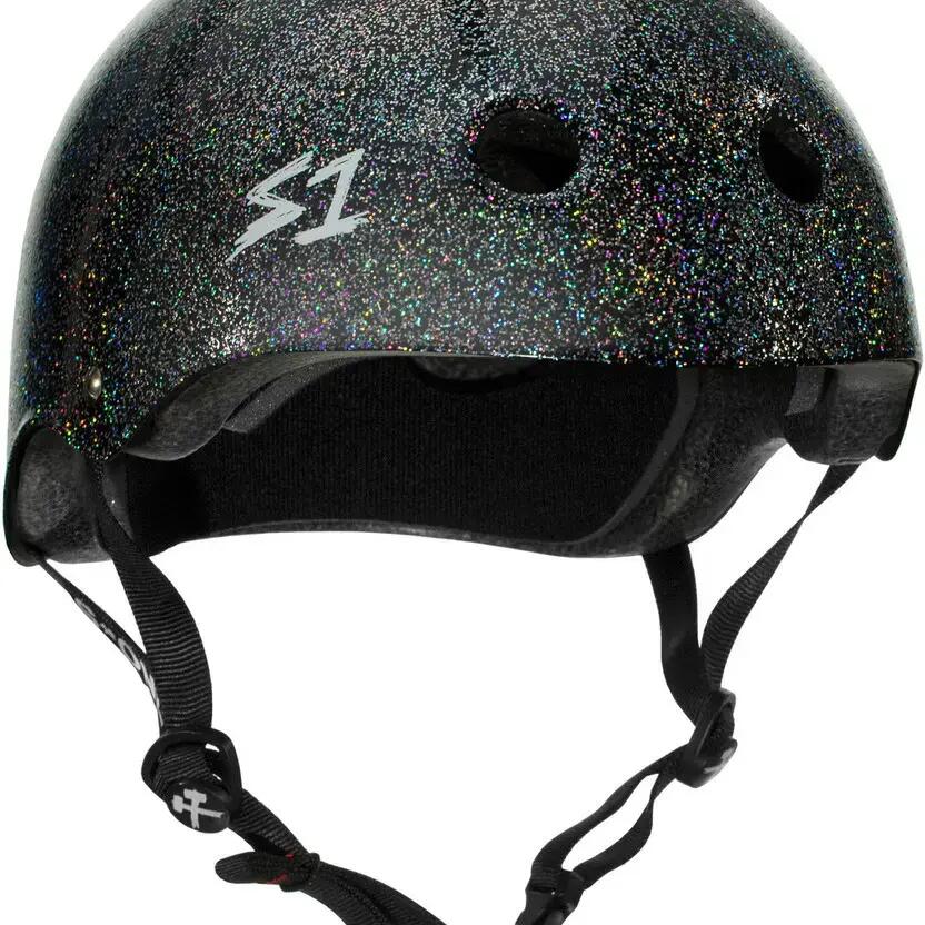 Mega Lifer Black Glitter Helmet | Size M | S-One