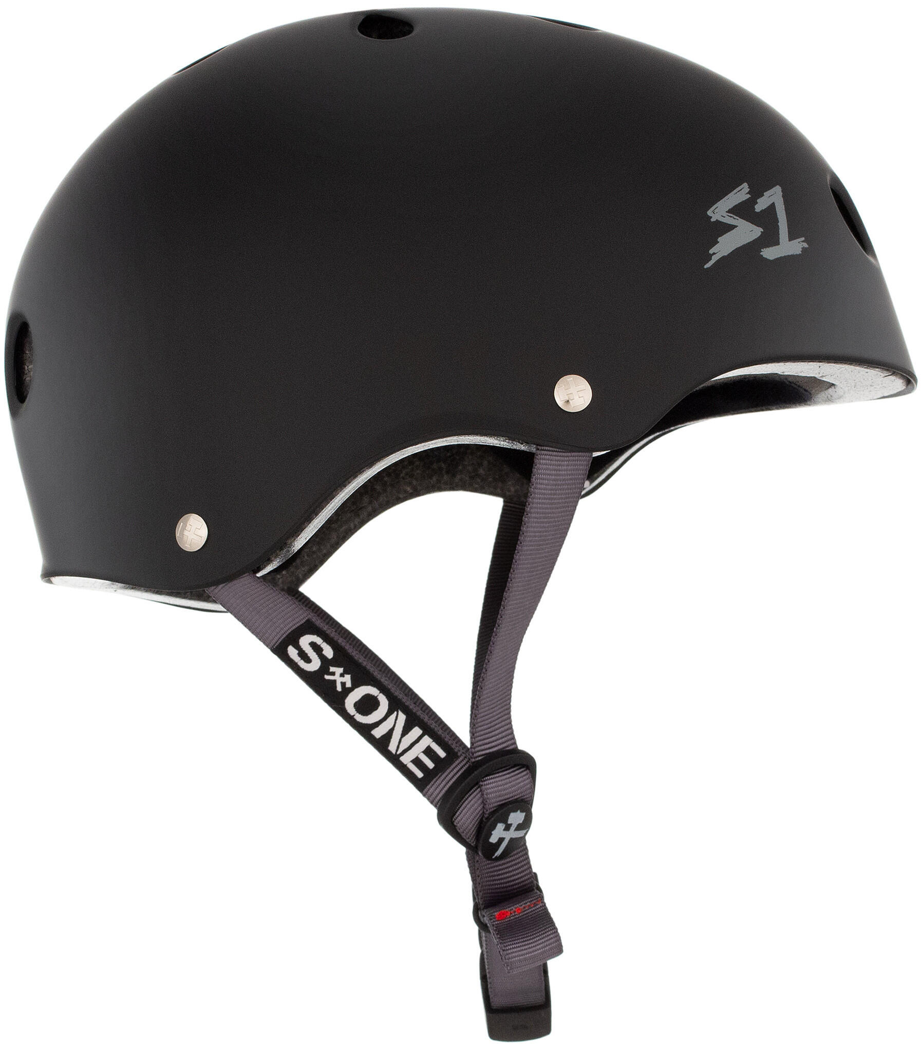 Casco - Lifer - Nero opaco - Cinturini grigi - Taglia M - S ONE 2/3