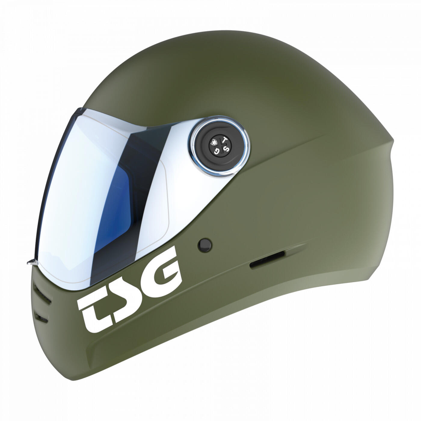 Casque Pass 2.0 Solid - (+Bonus Visière) Olive Satinée - TSG 2/4