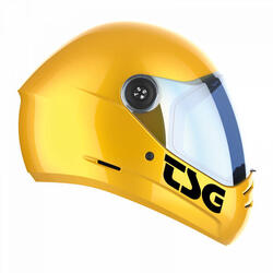 Casque Tsg Helmet Pass 2.0 Solid Color (+Bonus Visor) - Couleur Goldrush - Tsg