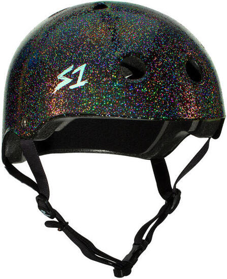 Helm - Lifer - Glanzend zwart met glitter - Maat XL - S ONE