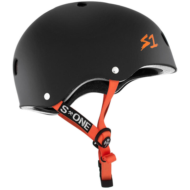 Casca S-One Lifefer | Negru Mat Portocaliu | Marimea M | S-Unul