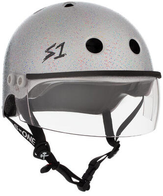Casco S-One Lifer Visor Silver Glitter | Taglia M | S-One