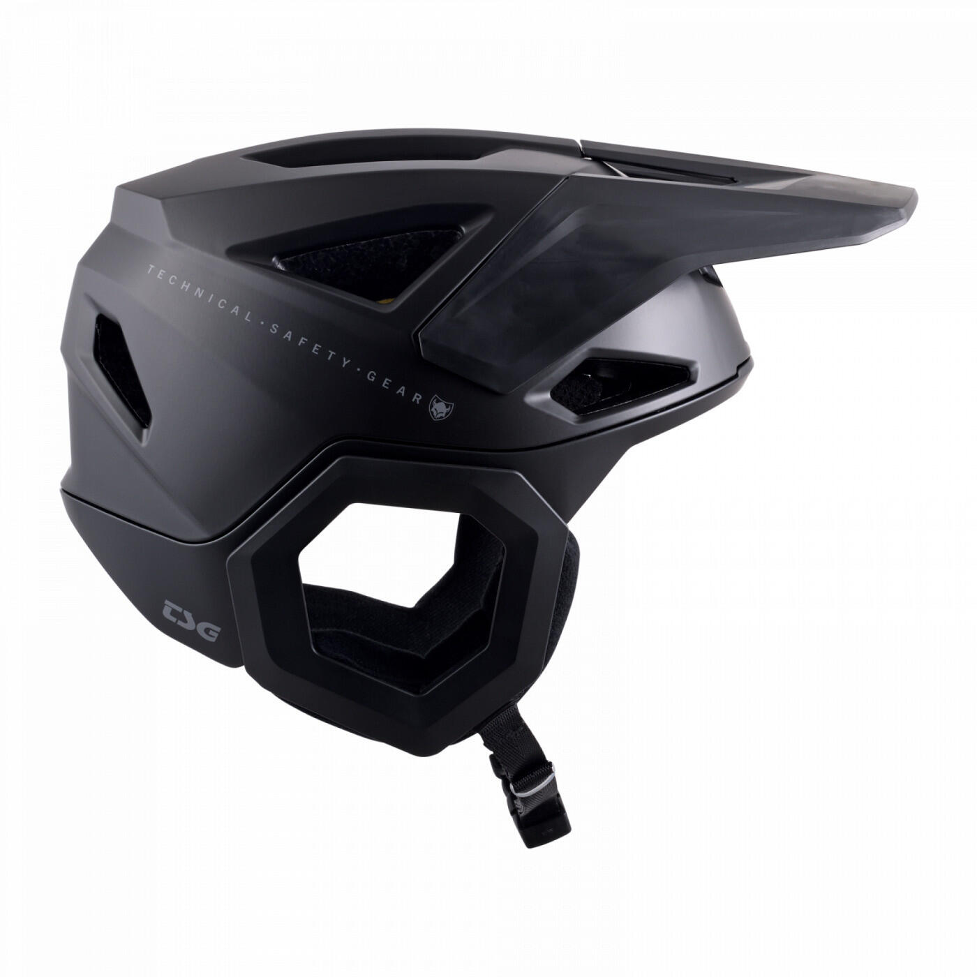 Protezioni Casco Prevenzione Tinta Unita Satinato Nero TSG 2/5