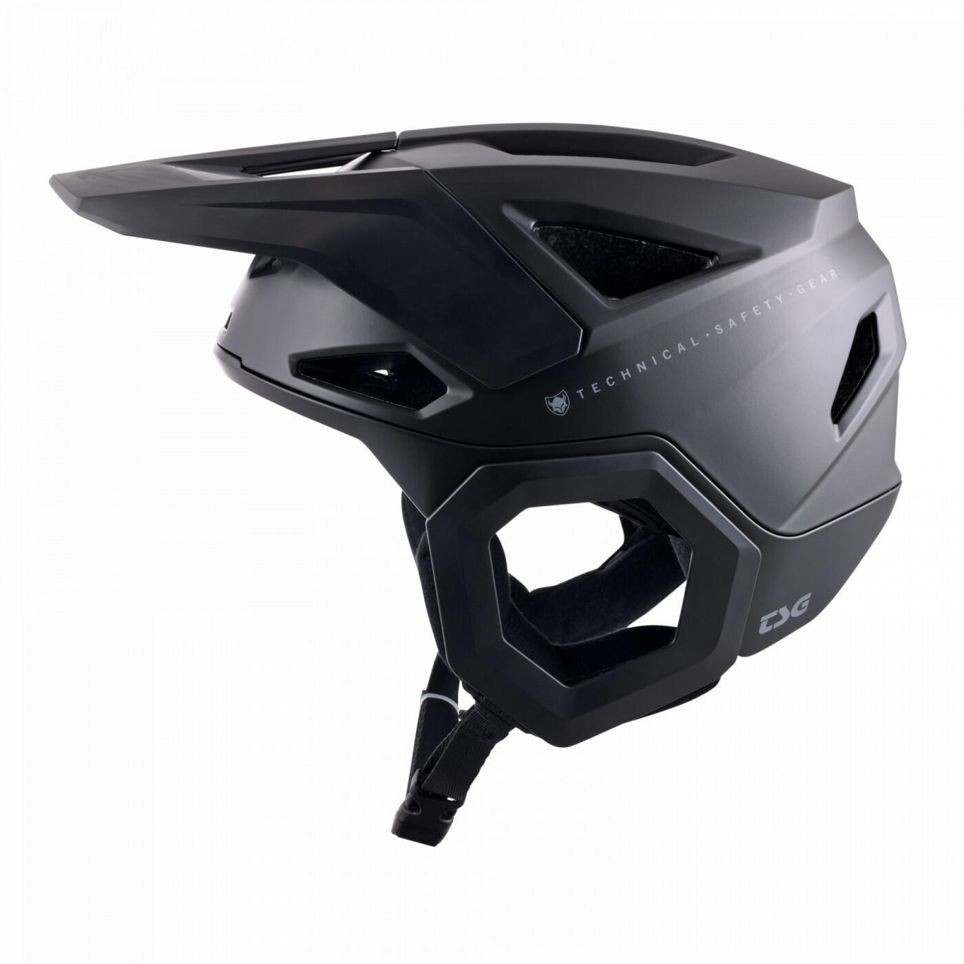 Protezioni Casco Prevenzione Tinta Unita Satinato Nero TSG 3/5