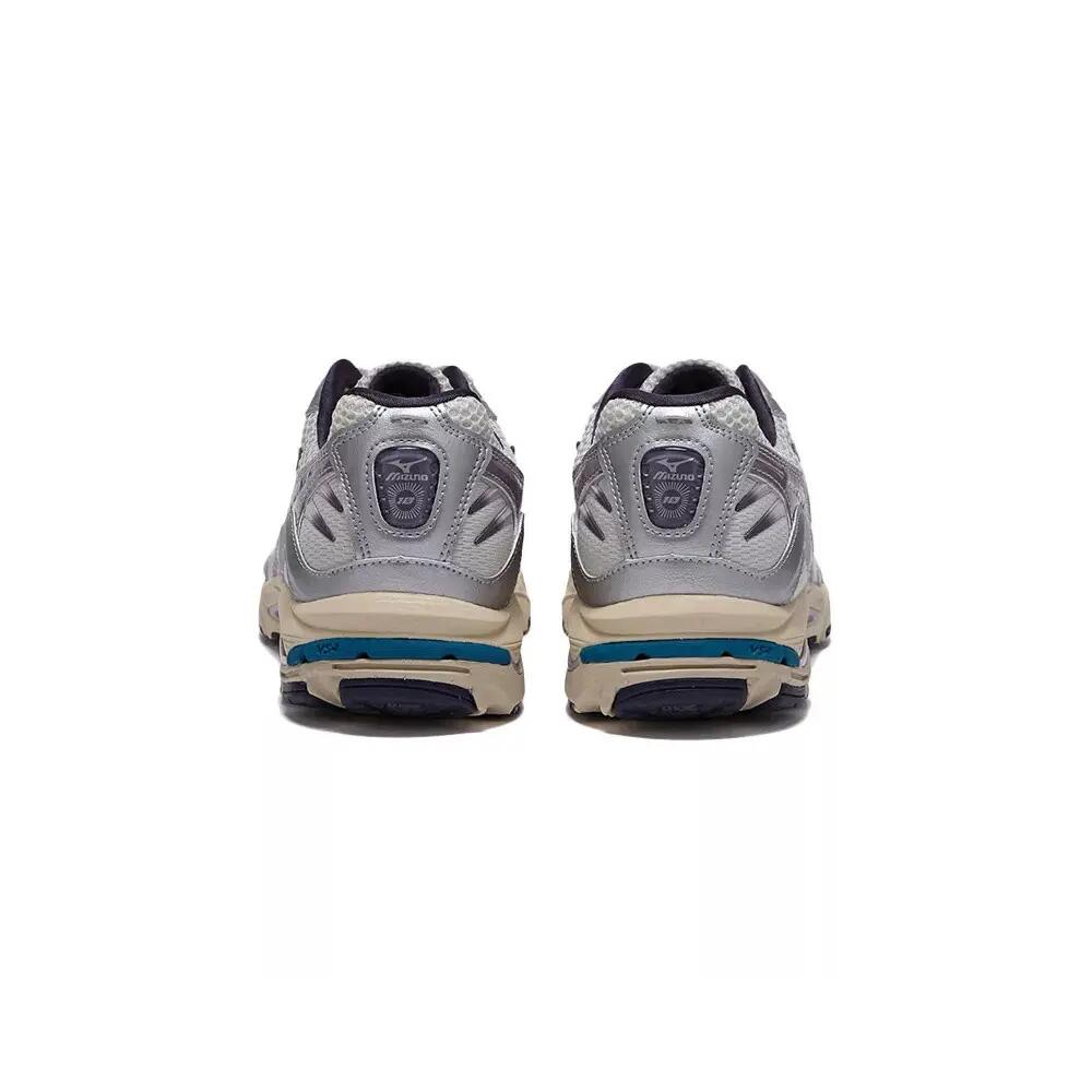 Scarpe da corsa Mizuno Wave Rider 10 Bianco/Lilla Marmorizzato/Grigio Pietra 3/5