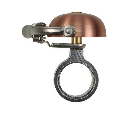 Sonnette Vélo - Mini Suzu - Brushed Copper - Headset Spacer Mount - Crane Bell