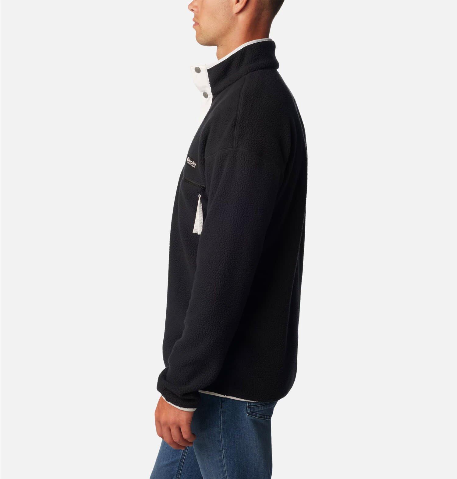 Fleece Pullover Herren COLUMBIA Helvetia Half Snap Black