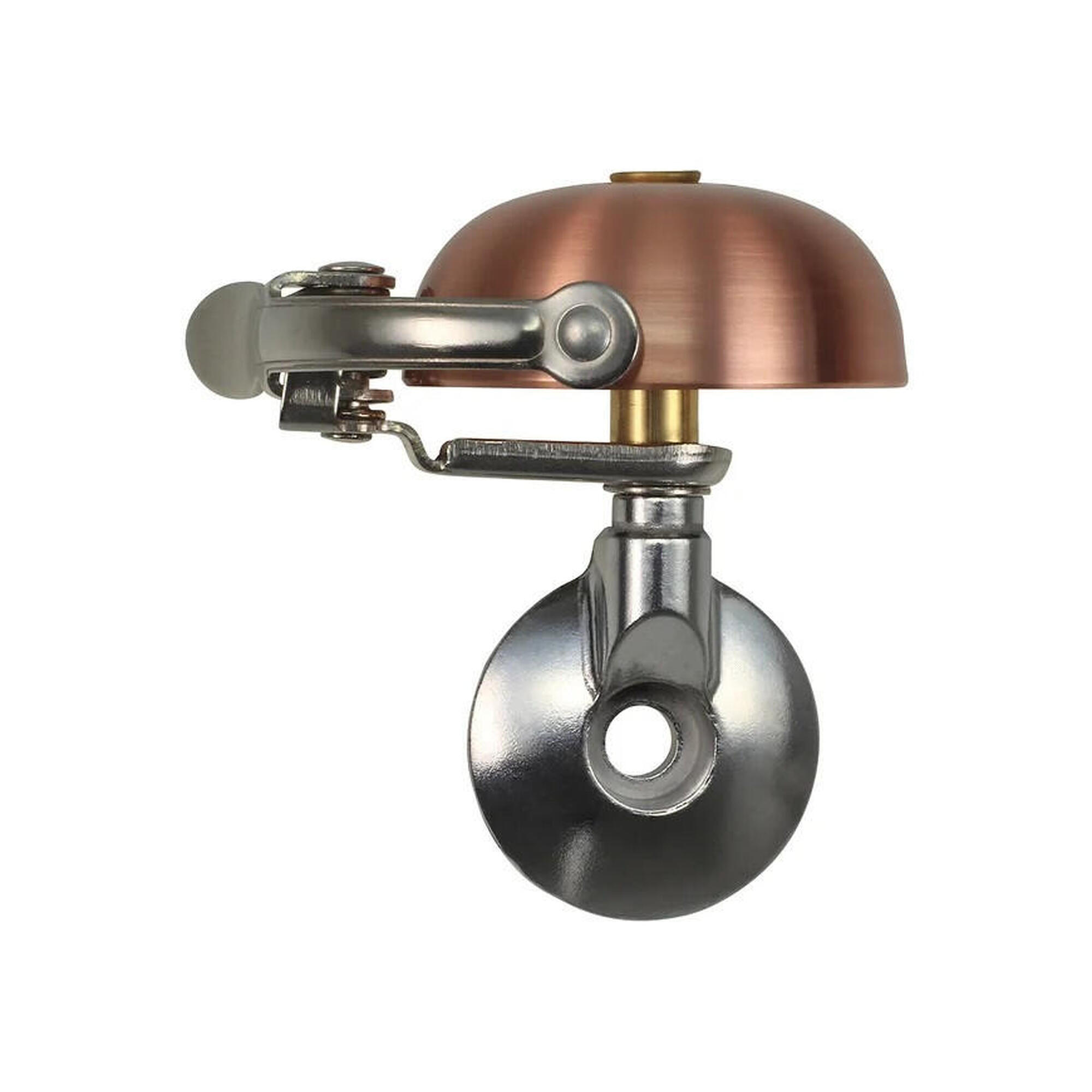 Dzwonek rowerowy | Mini Suzu | Szczotkowane miedź | Montaż na kierownicę Ahead C