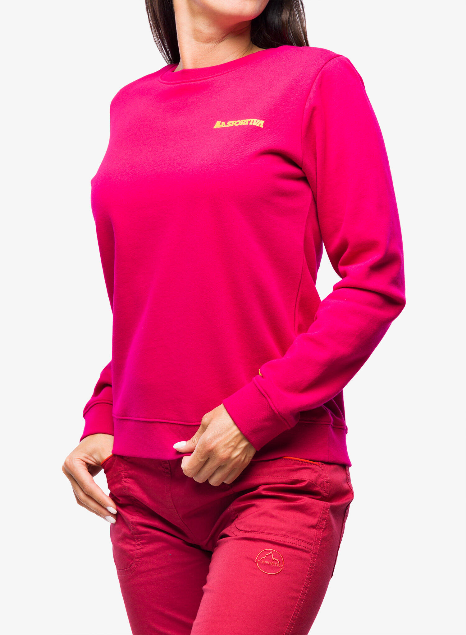 Bluza bez kaptura damska La Sportiva Climbing on the Moon Sweatshirt 3/7