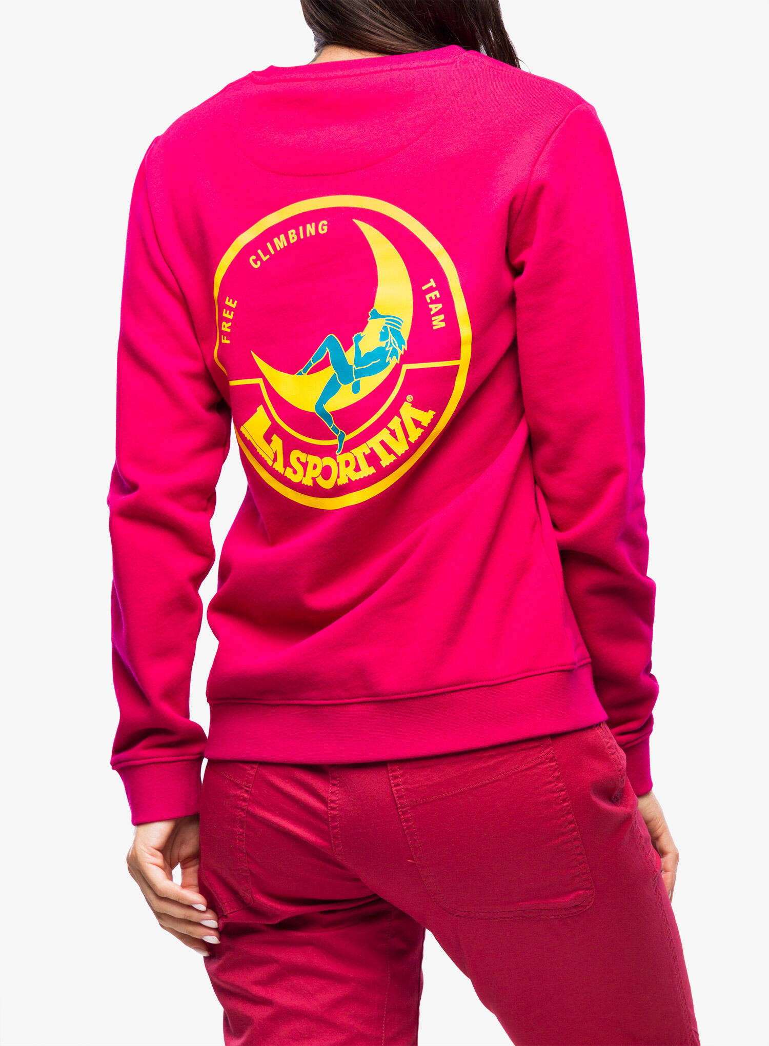 Bluza bez kaptura damska La Sportiva Climbing on the Moon Sweatshirt 4/7